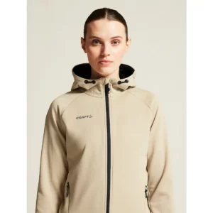 Chaqueta mujer CRAFT ADV UNIFY FZ HOOD 1909133, Hay, con modelo, vista frontal