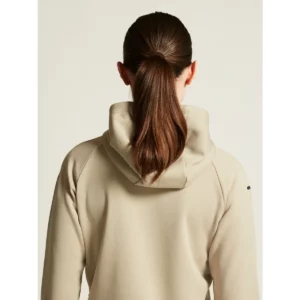 Chaqueta mujer CRAFT ADV UNIFY FZ HOOD 1909133, Hay, con modelo, detalle posterior de capucha