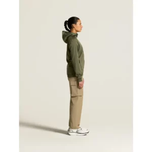 Chaqueta mujer CRAFT ADV UNIFY FZ HOOD 1909133, Woods, con modelo, vista lateral de cuerpo entero