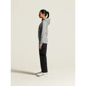 Chaqueta mujer CRAFT ADV UNIFY FZ HOOD 1909133, Grey melange, con modelo, vista lateral de cuerpo entero