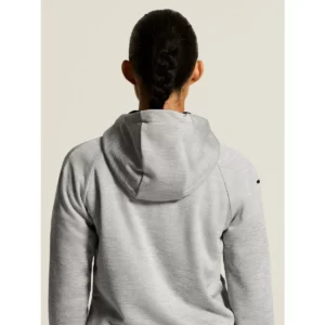 Chaqueta mujer CRAFT ADV UNIFY FZ HOOD 1909133, Grey melange, con modelo, detalle posterior de capucha