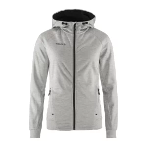 Chaqueta mujer CRAFT ADV UNIFY FZ HOOD 1909133, Grey melange, vista frontal