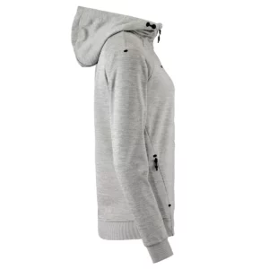 Chaqueta mujer CRAFT ADV UNIFY FZ HOOD 1909133, Grey melange, lateral derecho