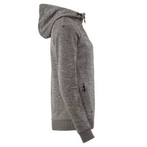 Chaqueta mujer CRAFT ADV UNIFY FZ HOOD 1909133, Dark grey melange, lateral derecho