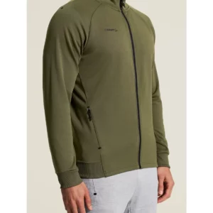 Chaqueta hombre CRAFT ADV UNIFY JACKET 1909134, Woods, con modelo, detalle frontal