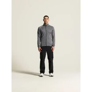 Chaqueta hombre CRAFT ADV UNIFY JACKET 1909134, Dark grey melange, con modelo, vista frontal de cuerpo entero