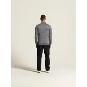 Chaqueta hombre CRAFT ADV UNIFY JACKET 1909134, Dark grey melange, con modelo, vista posterior de cuerpo entero
