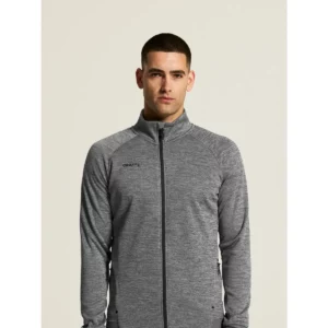 Chaqueta hombre CRAFT ADV UNIFY JACKET 1909134, Dark grey melange, con modelo, vista frontal