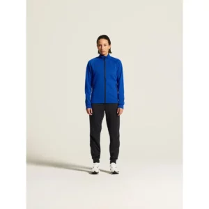 Chaqueta mujer CRAFT ADV UNIFY JACKET 1909135, Club cobolt, con modelo, vista frontal de cuerpo entero