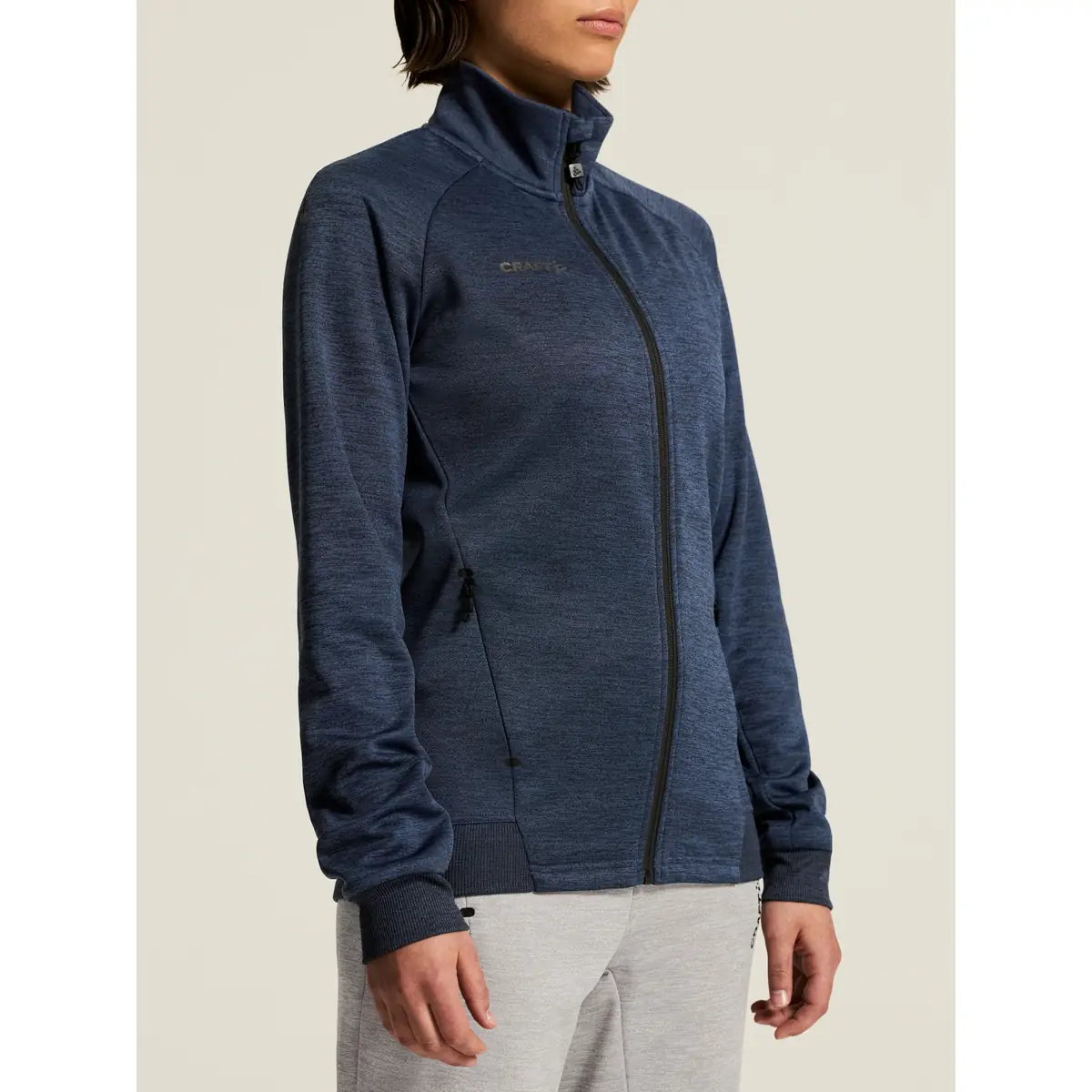 Chaqueta mujer CRAFT ADV UNIFY JACKET 1909135 33 Chaqueta mujer CRAFT ADV UNIFY JACKET 1909135, Blaze melange, con modelo, detalle frontal
