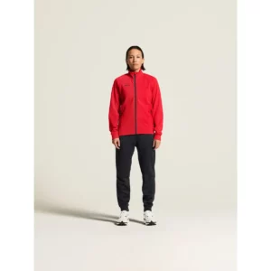 Chaqueta mujer CRAFT ADV UNIFY JACKET 1909135, Bright red, con modelo, vista frontal de cuerpo entero