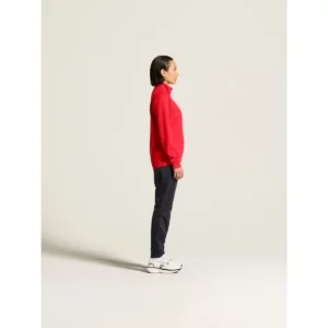Chaqueta mujer CRAFT ADV UNIFY JACKET 1909135, Bright red, con modelo, vista lateral de cuerpo entero
