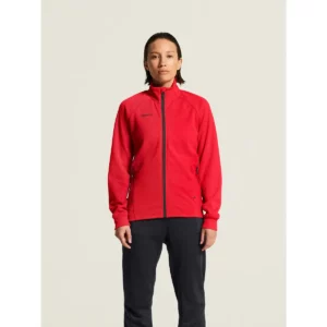 Chaqueta mujer CRAFT ADV UNIFY JACKET 1909135, Bright red, con modelo, vista frontal