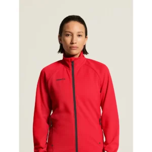 Chaqueta mujer CRAFT ADV UNIFY JACKET 1909135, Bright red, con modelo, vista frontal