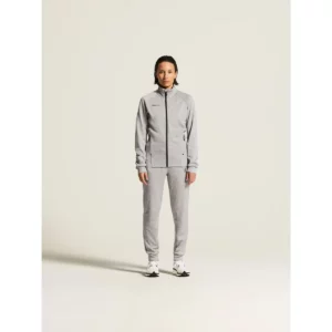 Chaqueta mujer CRAFT ADV UNIFY JACKET 1909135, Grey melange, con modelo, vista frontal de cuerpo entero
