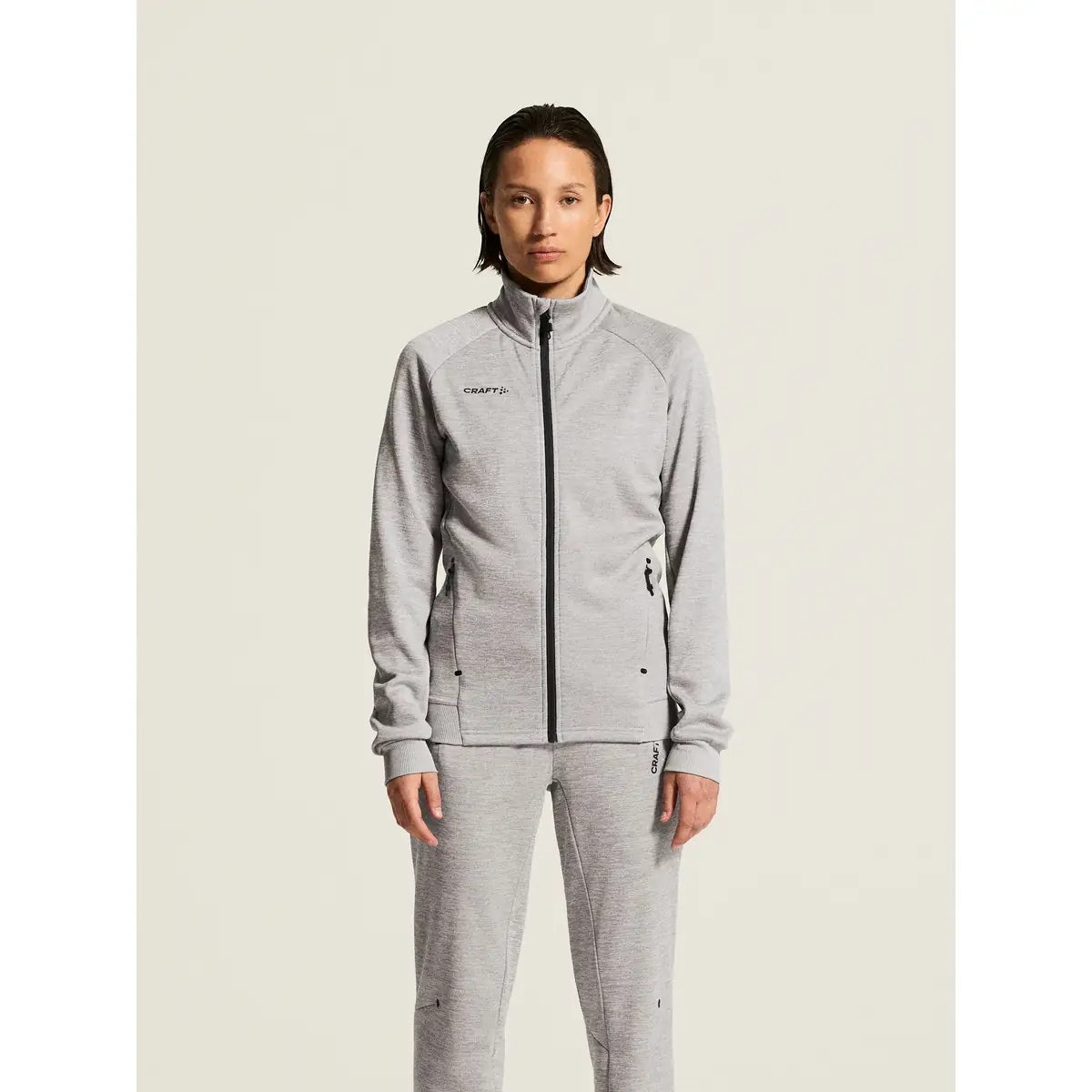 Chaqueta mujer CRAFT ADV UNIFY JACKET 1909135 63 Chaqueta mujer CRAFT ADV UNIFY JACKET 1909135, Grey melange, con modelo, vista frontal