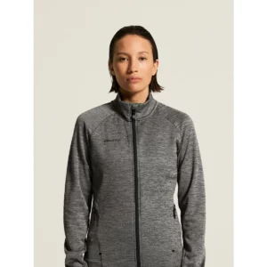 Chaqueta mujer CRAFT ADV UNIFY JACKET 1909135, Dark grey melange, con modelo, vista frontal