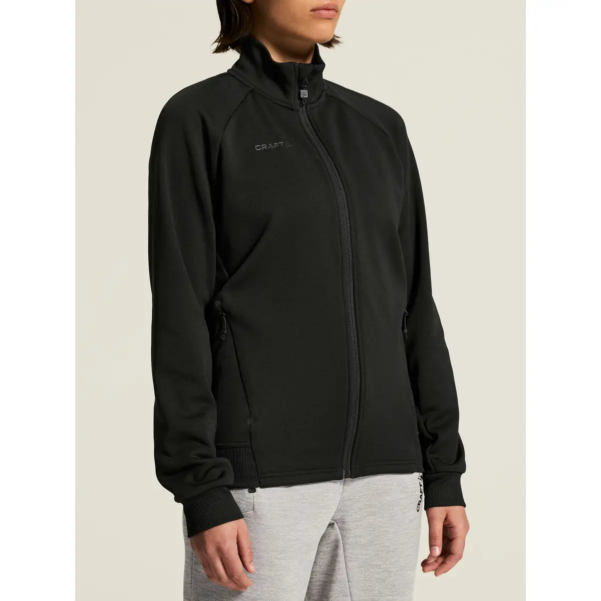 Chaqueta mujer CRAFT ADV UNIFY JACKET 1909135 83 Chaqueta mujer CRAFT ADV UNIFY JACKET 1909135, Negro, con modelo, detalle frontal