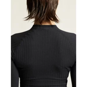 Camiseta interior mujer CRAFT ACTIVE EXTREME X LS 1909673, con modelo, detalle posterior del cuello