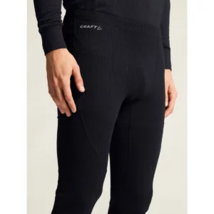 Conjunto hombre CRAFT CORE DRY BASELAYER SET 1909707, Negro, con modelo, detalle de la cintura de la malla