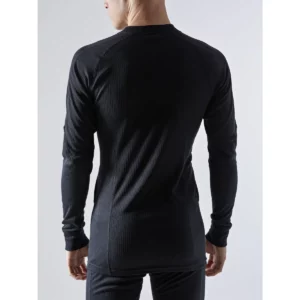 Conjunto hombre CRAFT CORE DRY BASELAYER SET 1909707, Negro, con modelo, vista posterior de la camiseta