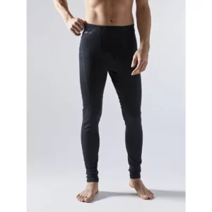 Conjunto térmico hombre CRAFT CORE WARM BASELAYER 1909709, Negro, con modelo, vista frontal del pantalón
