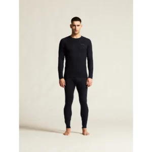 Conjunto térmico hombre CRAFT CORE WARM BASELAYER 1909709, Negro, con modelo, vista frontal del conjunto