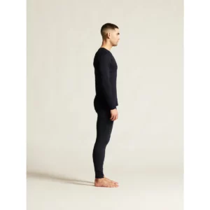 Conjunto térmico hombre CRAFT CORE WARM BASELAYER 1909709, Negro, con modelo, vista lateral del conjunto