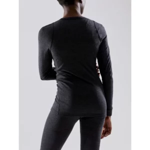 Conjunto interior mujer CRAFT CORE WOOL MERINO SET 1909710, camiseta con modelo, vista posterior