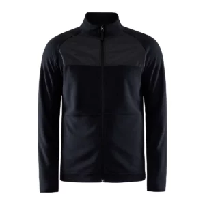 Polar hombre CRAFT ADV EXPLORE FLEECE MIDLAYER 1910396, Black/Granite, vista frontal