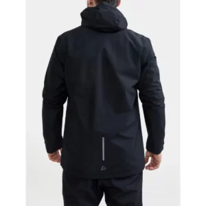Conjunto de lluvia Craft Core Explore Rain Set M 1910994, Negro, chaqueta con modelo, vista posterior