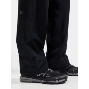 Conjunto de lluvia Craft Core Explore Rain Set M 1910994, Negro, detalle del bajo del pantalón