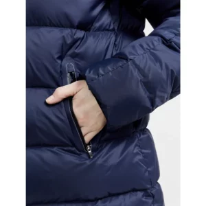 Chaqueta mujer CRAFT ADV EXPLORE DOWN JACKET 1911633, con modelo, detalle del bolsillo