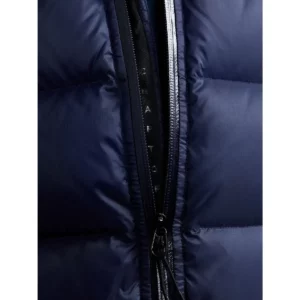 Chaqueta mujer CRAFT ADV EXPLORE DOWN JACKET 1911633, con modelo, detalle de la cremallera