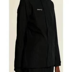 Conjunto de lluvia Craft Core Explore Rain Set W 1911775, Negro, detalle frontal de la chaqueta