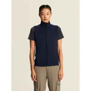 Chaleco mujer CRAFT ADV UNIFY VEST 1912162, Navy, con modelo, vista frontal