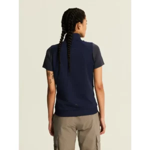 Chaleco mujer CRAFT ADV UNIFY VEST 1912162, Navy, con modelo, vista posterior de tres cuartos