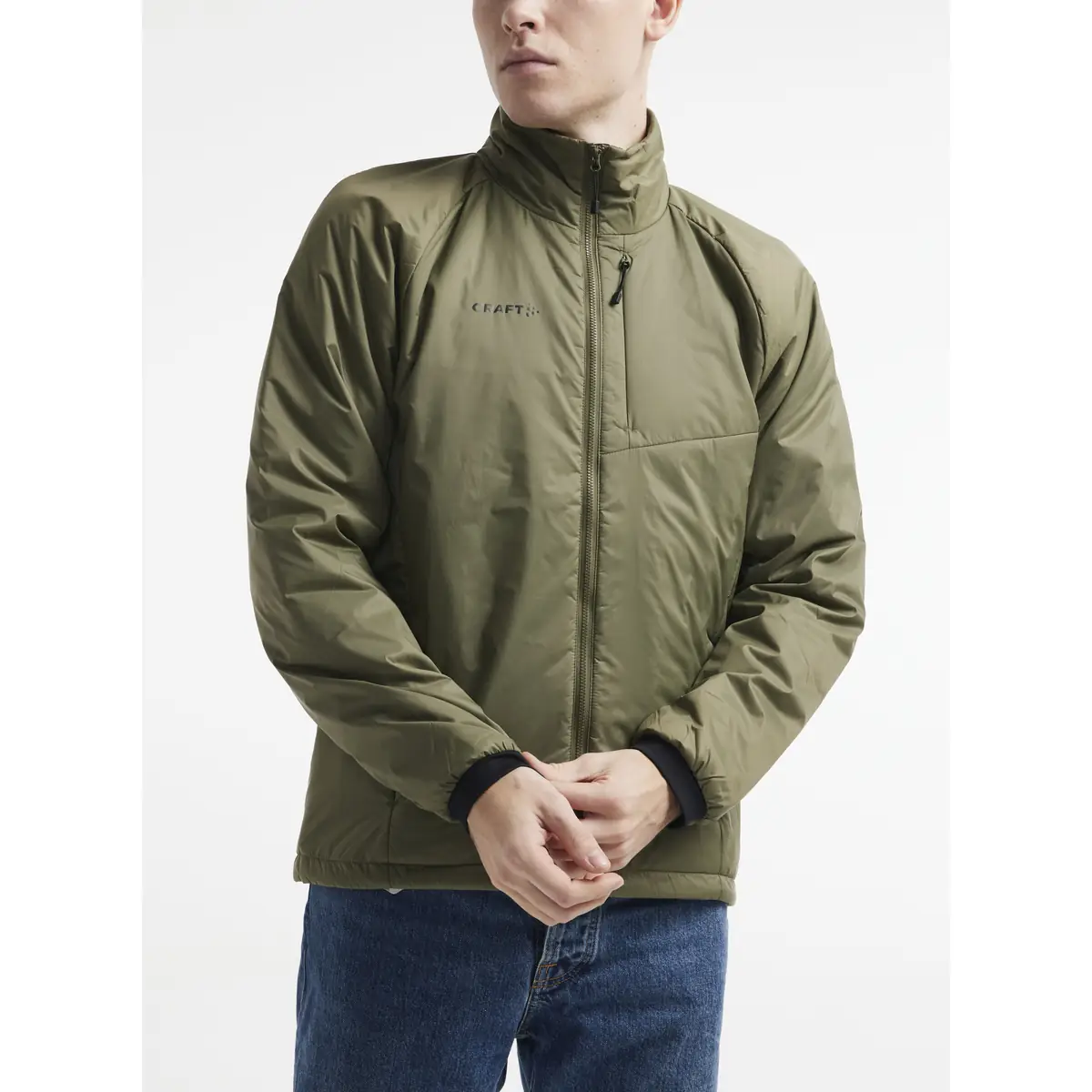 Chaqueta hombre CRAFT CORE LIGHT PADDED JACKET 1912215 12 Chaqueta hombre CRAFT CORE LIGHT PADDED JACKET 1912215, Rift, con modelo, vista frontal