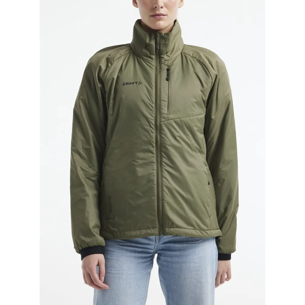 Chaqueta mujer CRAFT CORE LIGHT PADDED JACKET 1912216 12 Chaqueta mujer CRAFT CORE LIGHT PADDED JACKET 1912216, Rift, con modelo, vista frontal