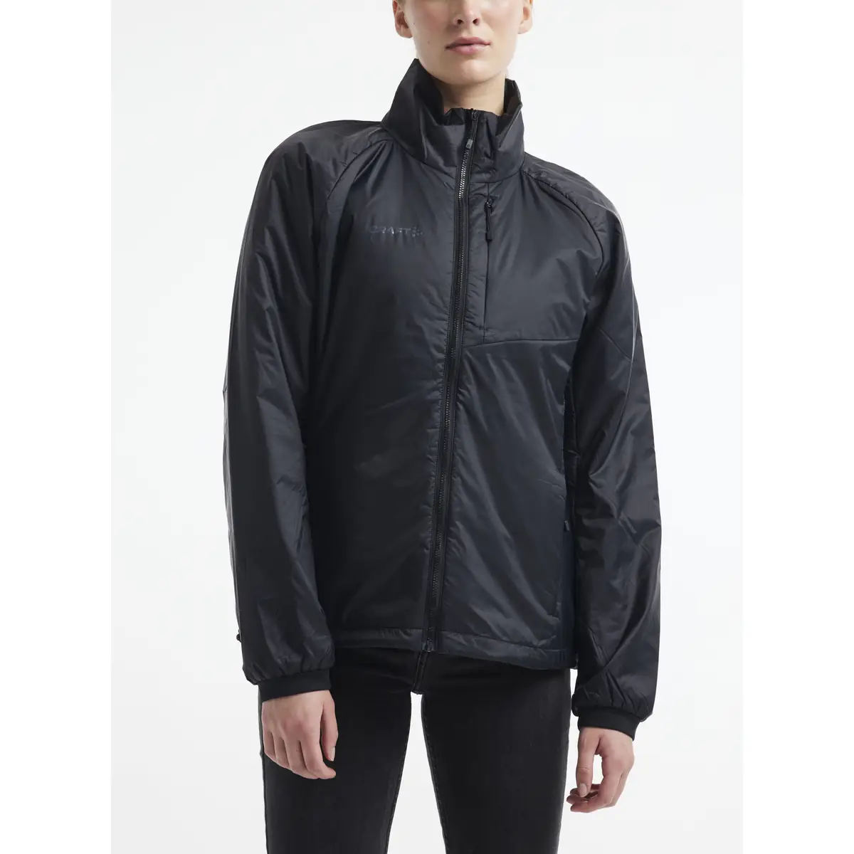 Chaqueta mujer CRAFT CORE LIGHT PADDED JACKET 1912216 17 Chaqueta mujer CRAFT CORE LIGHT PADDED JACKET 1912216, Negro, con modelo, vista frontal