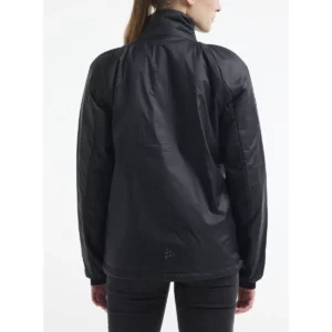 Chaqueta mujer CRAFT CORE LIGHT PADDED JACKET 1912216, Negro, con modelo, vista posterior de tres cuartos
