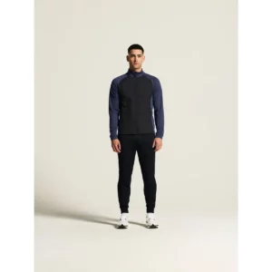 Chaqueta hombre CRAFT ADV UNIFY HYBRID JACKET 1912224, Navy/Black, con modelo, vista frontal de cuerpo entero