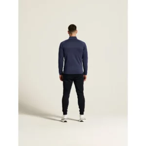 Chaqueta hombre CRAFT ADV UNIFY HYBRID JACKET 1912224, Navy/Black, con modelo, vista posterior de cuerpo entero