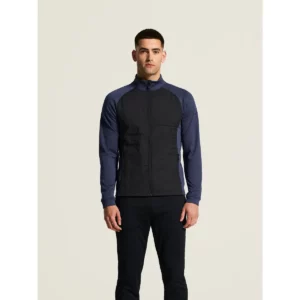 Chaqueta hombre CRAFT ADV UNIFY HYBRID JACKET 1912224, Navy/Black, con modelo