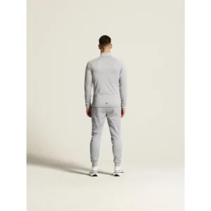 Chaqueta hombre CRAFT ADV UNIFY HYBRID JACKET 1912224, Grey melange/Black, con modelo, vista posterior de cuerpo entero