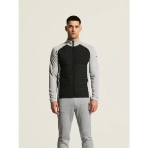 Chaqueta hombre CRAFT ADV UNIFY HYBRID JACKET 1912224, Grey melange/Black, con modelo, vista frontal