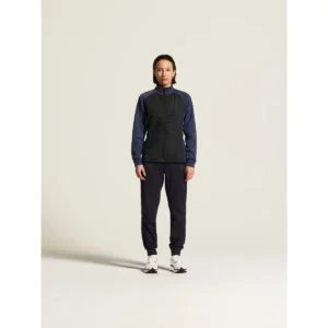 Chaqueta mujer CRAFT ADV UNIFY HYBRID JACKET 1912225, Navy/Black, con modelo