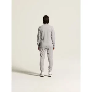 Chaqueta mujer CRAFT ADV UNIFY HYBRID JACKET 1912225, Grey melange/Black, con modelo, vista posterior del conjunto