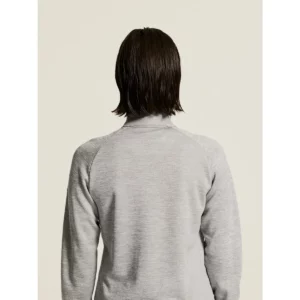 Chaqueta mujer CRAFT ADV UNIFY HYBRID JACKET 1912225, Grey melange/Black, con modelo, detalle posterior
