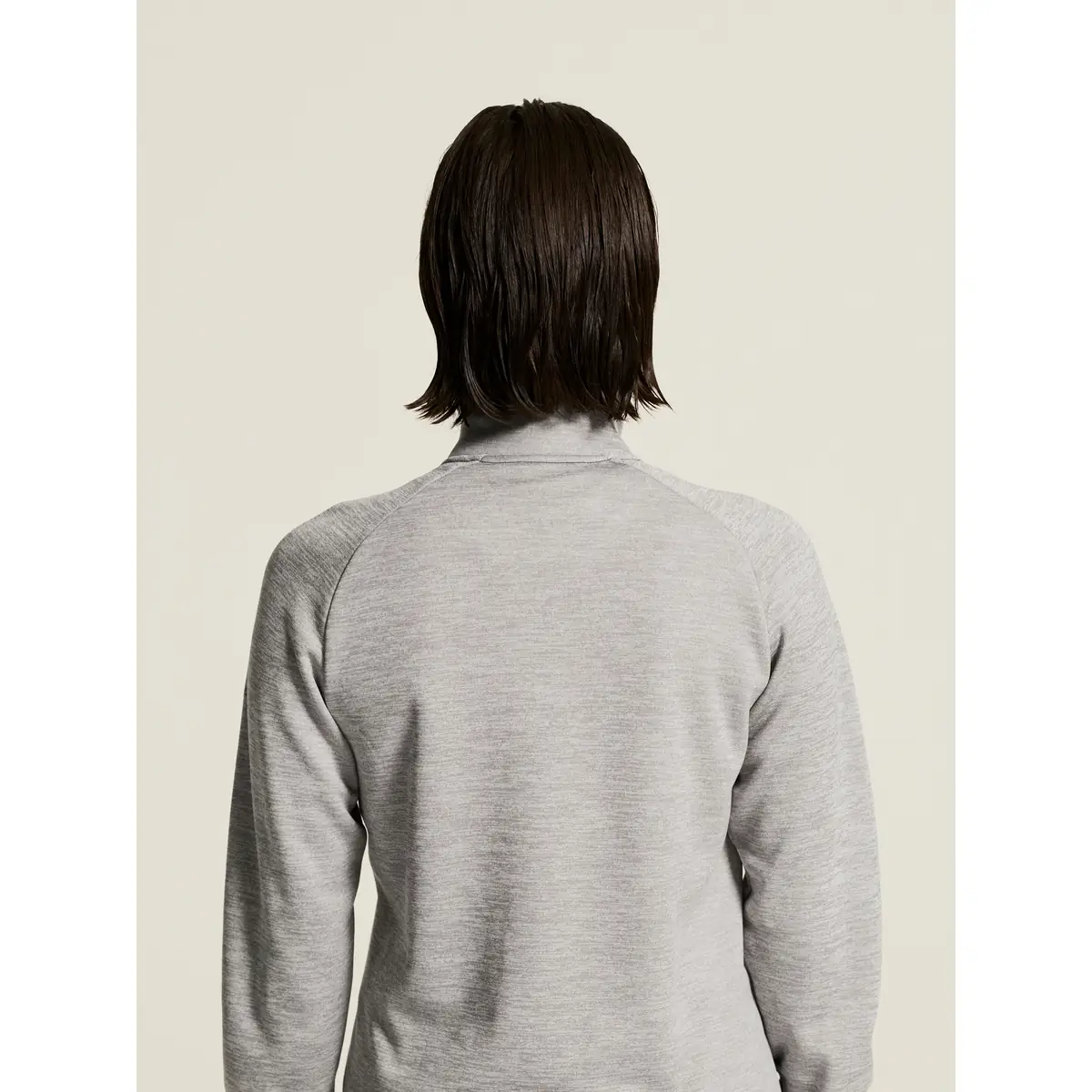 Chaqueta mujer CRAFT ADV UNIFY HYBRID JACKET 1912225 26 Chaqueta mujer CRAFT ADV UNIFY HYBRID JACKET 1912225, Grey melange/Black, con modelo, detalle posterior